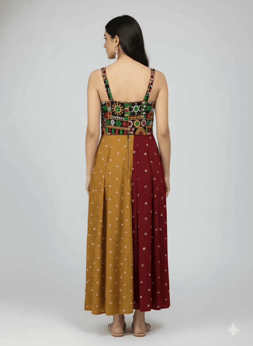 Haldi & Kumkum Dress - back view